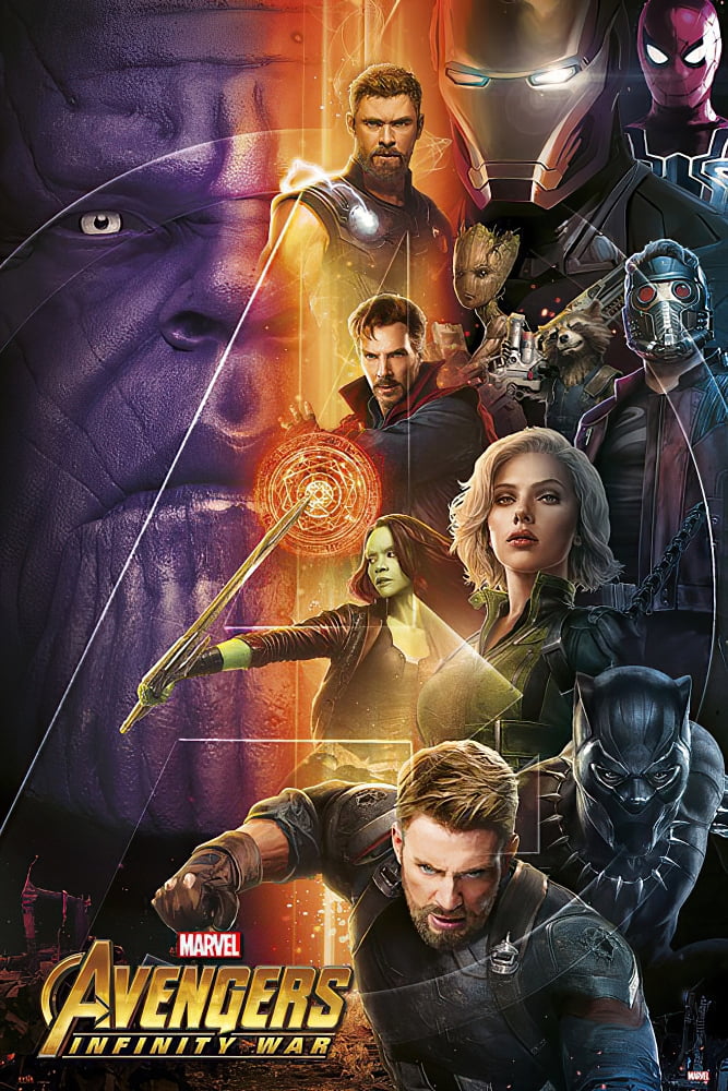 Hot Avengers Infinity War Movie Thanos Guardians Art Poster 12x18 24x36 T-1514 