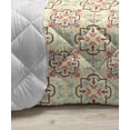 thumbnail image 3 of Floral Down Alternative Comforter, Exotic Tropical Leaves in Continuous Pattern, Microfiber Quilt for All Season, 5 Sizes, Dark Green, by Ambesonne, 3 of 3