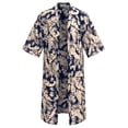 thumbnail image 5 of COOFANDY Men's Lightweight Kimono Robe Jacket Printed Japanese Style Bathrobes Casual Open Front Long Cardigan Coat Outwear, 5 of 6