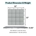 thumbnail image 2 of Miniyam 12 PcsInterlocking Deck Tiles, 12*12 inch, Plastic, Weight Capacity Up to 6613 LBS, Light Gray, 2 of 7