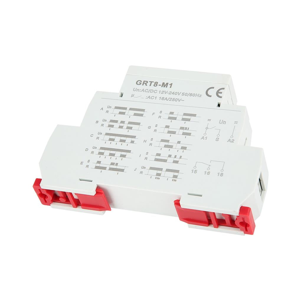 Guide Rail Installation Small Multifunction Time Relay AC/DC 12V240V