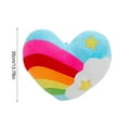 thumbnail image 3 of Versatility Creative Rainbow Love Cushion Sofa Pillow Cloud Heart Shape Couple Fluffy Cushion Plush Heart Pillow Plush Toy Soft Rainbow Star Shaped Throw Pillow Gifts,, 3 of 5