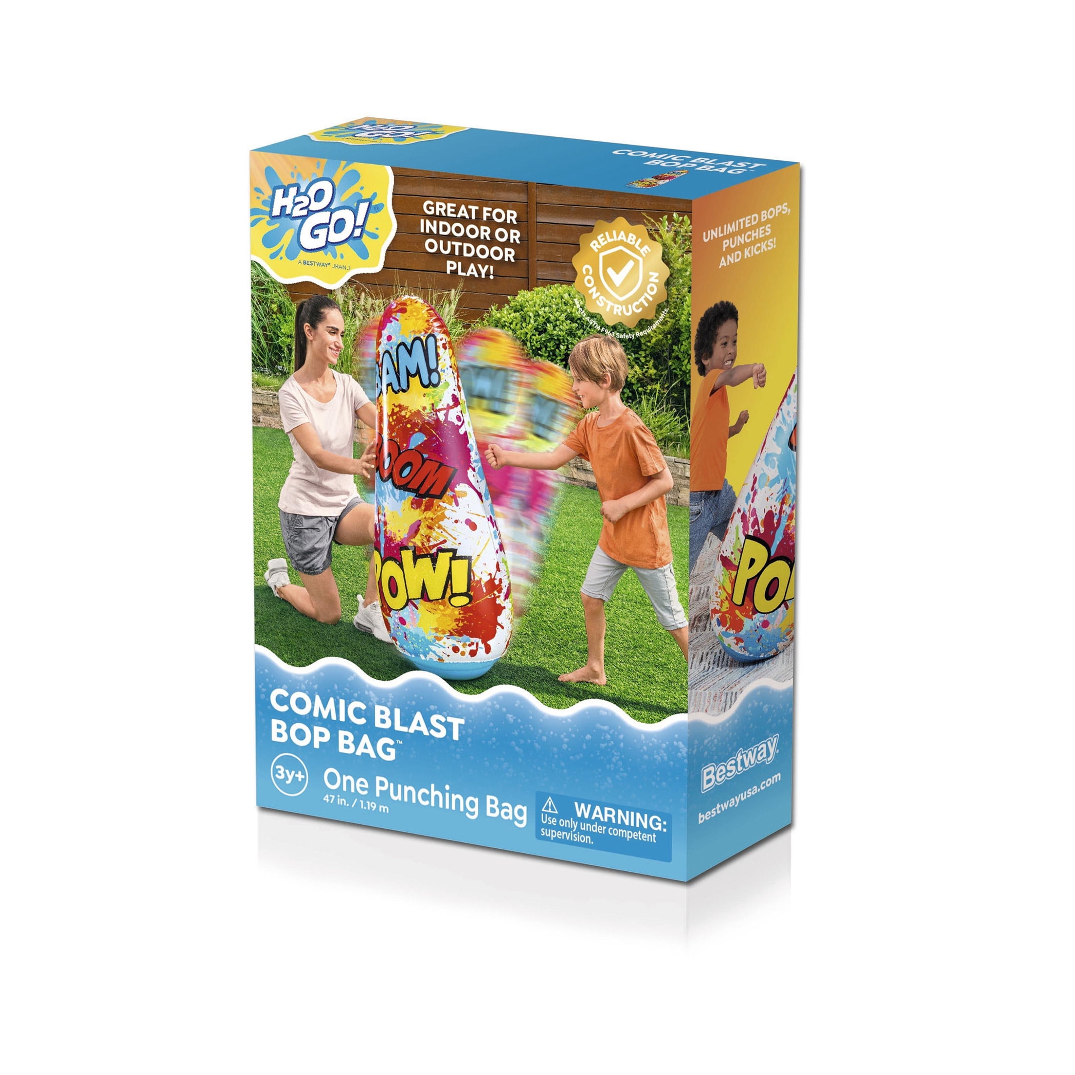 H2OGO! Comic Blast Kids Inflatable Bop Bag - Walmart.com