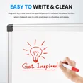 thumbnail image 7 of Dry Erase Board 36" x 24" Whiteboard 1 Eraser & 2 Markers & 4 Magnetic Pins, 7 of 7