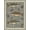 Blue Beige Brown, Pattern 2, variant on Design&I 2'x3' Washable Accent Rug Pet Friendly & Non-Slip Built-In Grip Fishing Vintage Bass Tackle Emblem With Wildlife Border Design for Kitchen, Station