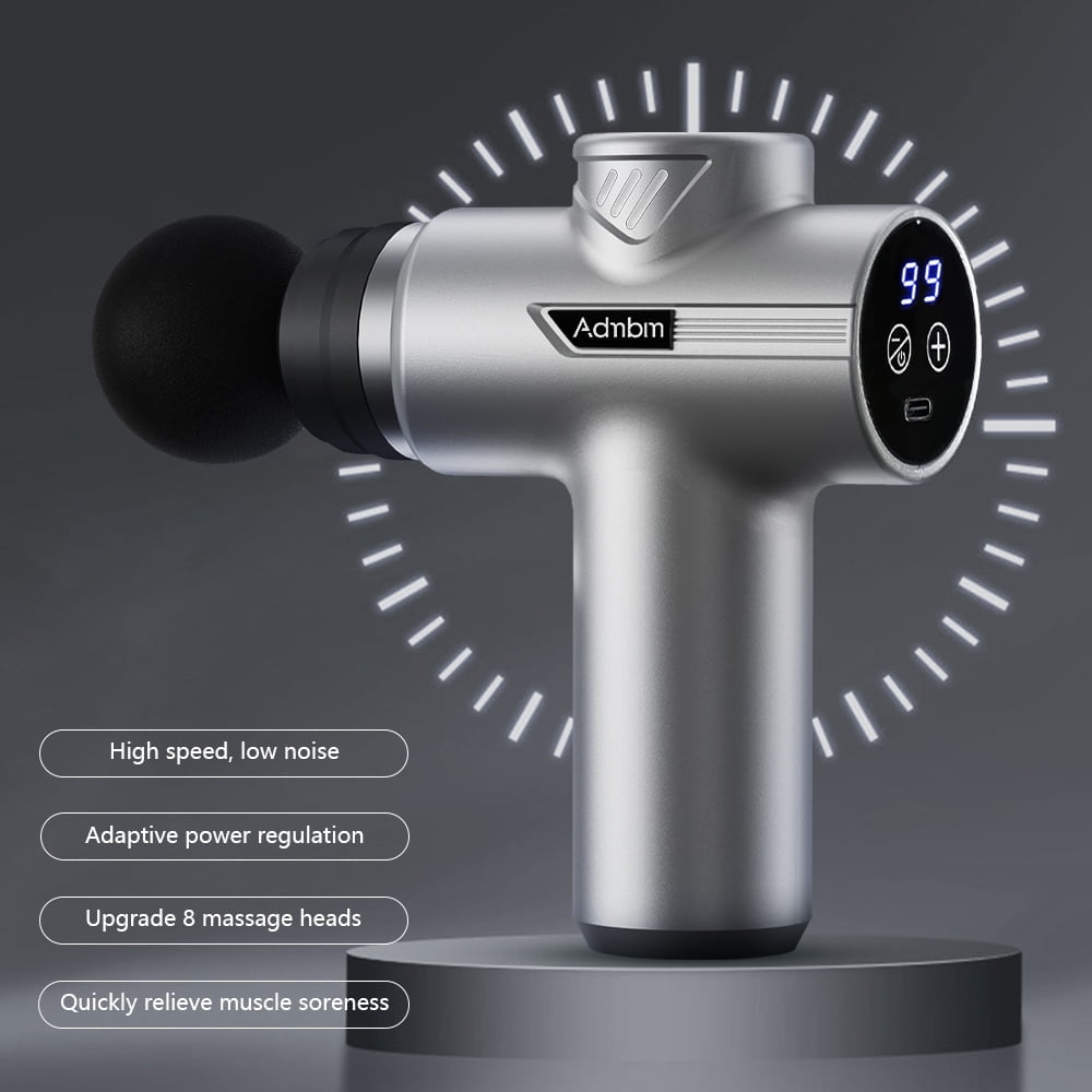 Adnbm Massage Gun, Percussion Therapy, 10mm Amplitude w/ Attachments