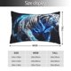 thumbnail image 2 of Balery Futuristic Blue Light White Tiger Funda de Cojín Estampada, Regalos para Mujeres, Regalos de Amor para Ella, Regalos para Novia o Esposa, Funda de Almohada-20"x30", 2 of 6