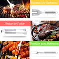 thumbnail image 3 of BBQ Tools Set Set de 18 Utensilios y Cubiertos Profesional para Asador Carne Asada en Acero Inoxidable para Fiestas, Barbacoa al Aire Libre, Picnic de Camping, 3 of 4