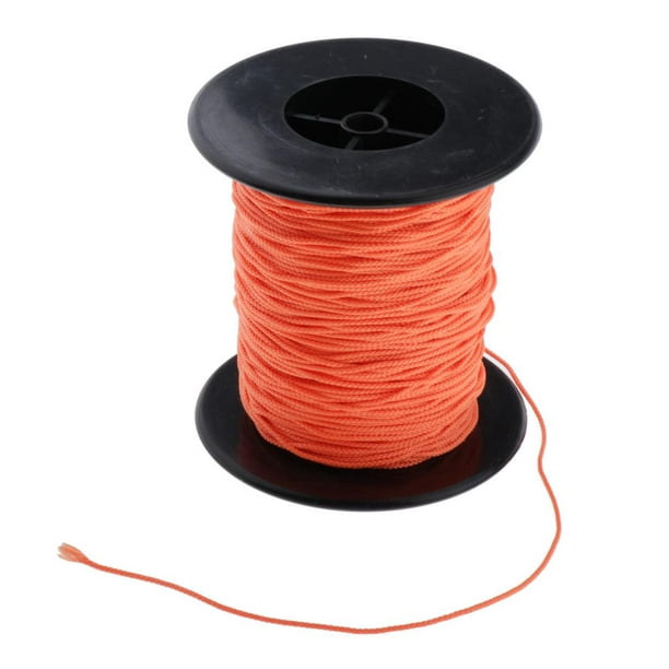 Lipstore 2x Scuba Diving Reel Line - High Visibility Polyester Line Rope For Orange 83m