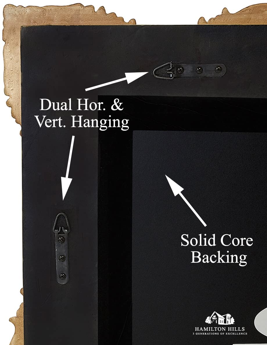 Hamilton Hills Large Ornate Gold Baroque Frame Mirror Aged Luxury