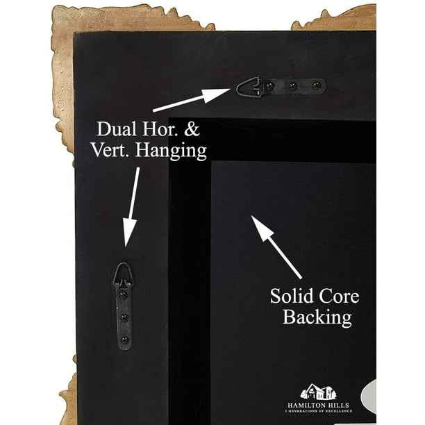 Hamilton Hills Large Ornate Gold Baroque Frame Mirror Aged Luxury Elegant