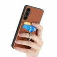 thumbnail image 6 of Allytech Galaxy A13 5G Wallet Case with Ring Holder Stand, Slim Fit Fashion Back Case with Cards Holder Lightweight Bumper Anti-Scratch Phone Case for Samsung Galaxy A13 5G - Brown, 6 of 13
