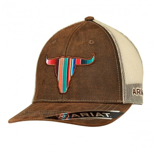 Ariat Ariat Mens Serape Bull Mesh Back Snapback Cap Hat