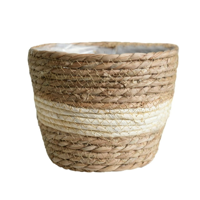 Seagrass Planter Basket Storage Handmade Rattan Straw Flower Pot Suitable For Every Corner Of The House Woven StrawPot