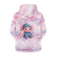 thumbnail image 2 of Uourmeti Cherry Blossom Axolotl Boys Sporty Hoodie Zip Up Long Sleeve with Pockets Lightweight Athletic Top for Kids Youth Size 13-14, 2 of 7