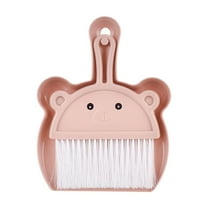 Uutvmp Small Dustpan Broom Set, Mini Dust Pan with Brush Set Hand Dustpan Table Top Brush Cute Table Crumb Sweeper Broom for Home Desktop Sofa Kitchen Keyboard Sweeping Cars Pet Nest