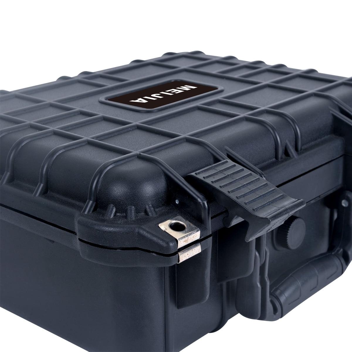 MEIJIA Portable All Weather IP67 Waterproof Hard Case with Foa,Fit Use of Drones,Camera,Equipments,Pistols,Elegant Black,13.35 x11.63x5.98inches
