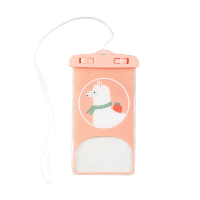 Mobile Phone Waterproof Bag ABS PVC Cellphone Underwater Dry Pouch for Diving TravellingAlpaca Pattern
