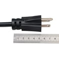 thumbnail image 3 of Czcpp Rallonge Extérieure 10 Pieds, Résistante à la Température, 15 Amp, Grande Prise, Anti-Charge, 14AWG, 3 Broches, Robuste, Équipement d'Outils, Rallonge (3,1 Mètres, Noir), 3 of 4
