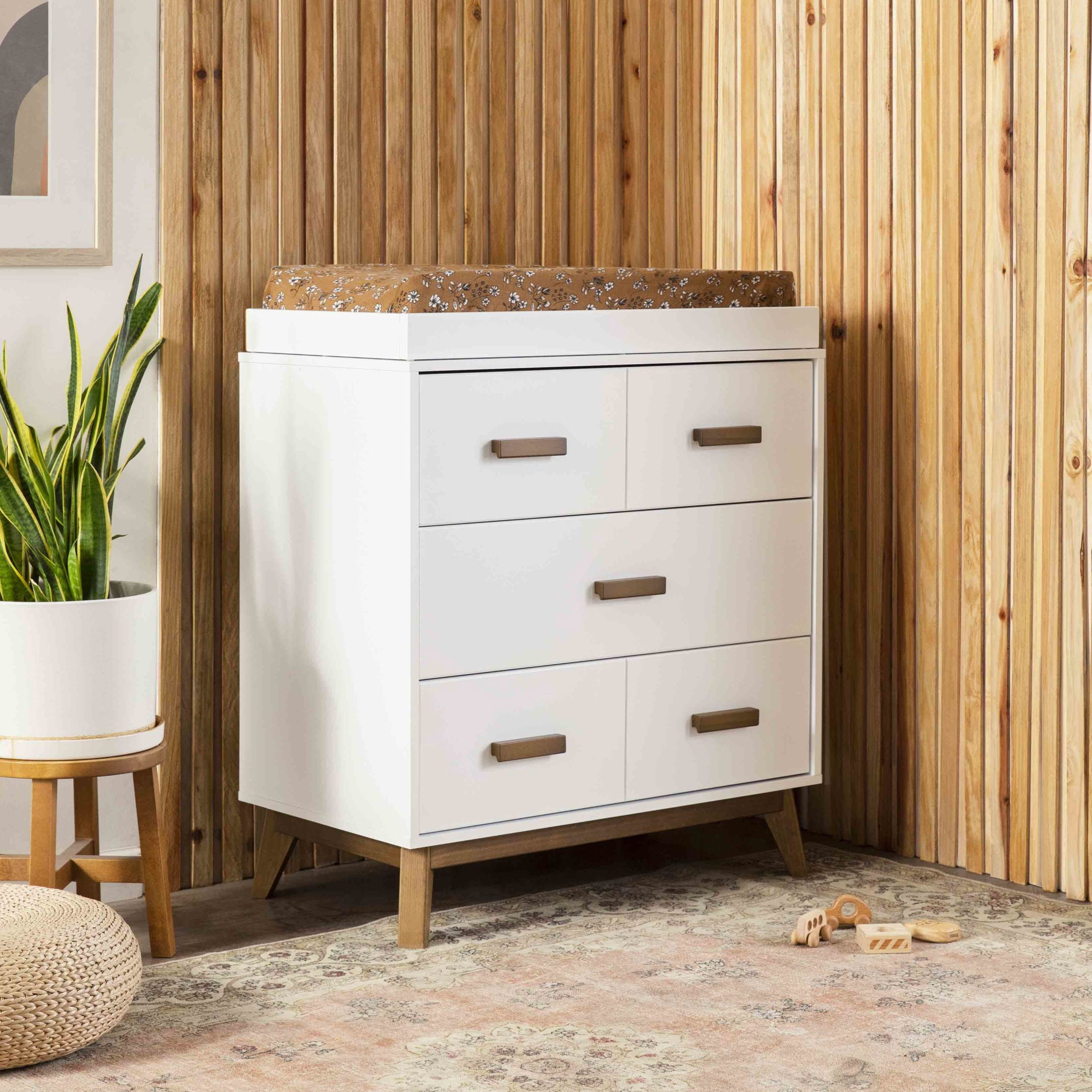 Babyletto Scoot 3-Drawer Compact Changer Dresser with Removable Changing Tray (34")