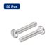 thumbnail image 3 of Tornillos de máquina Unique Bargains 50uds M2.5x14mm Acero inoxidable 304, 3 of 5