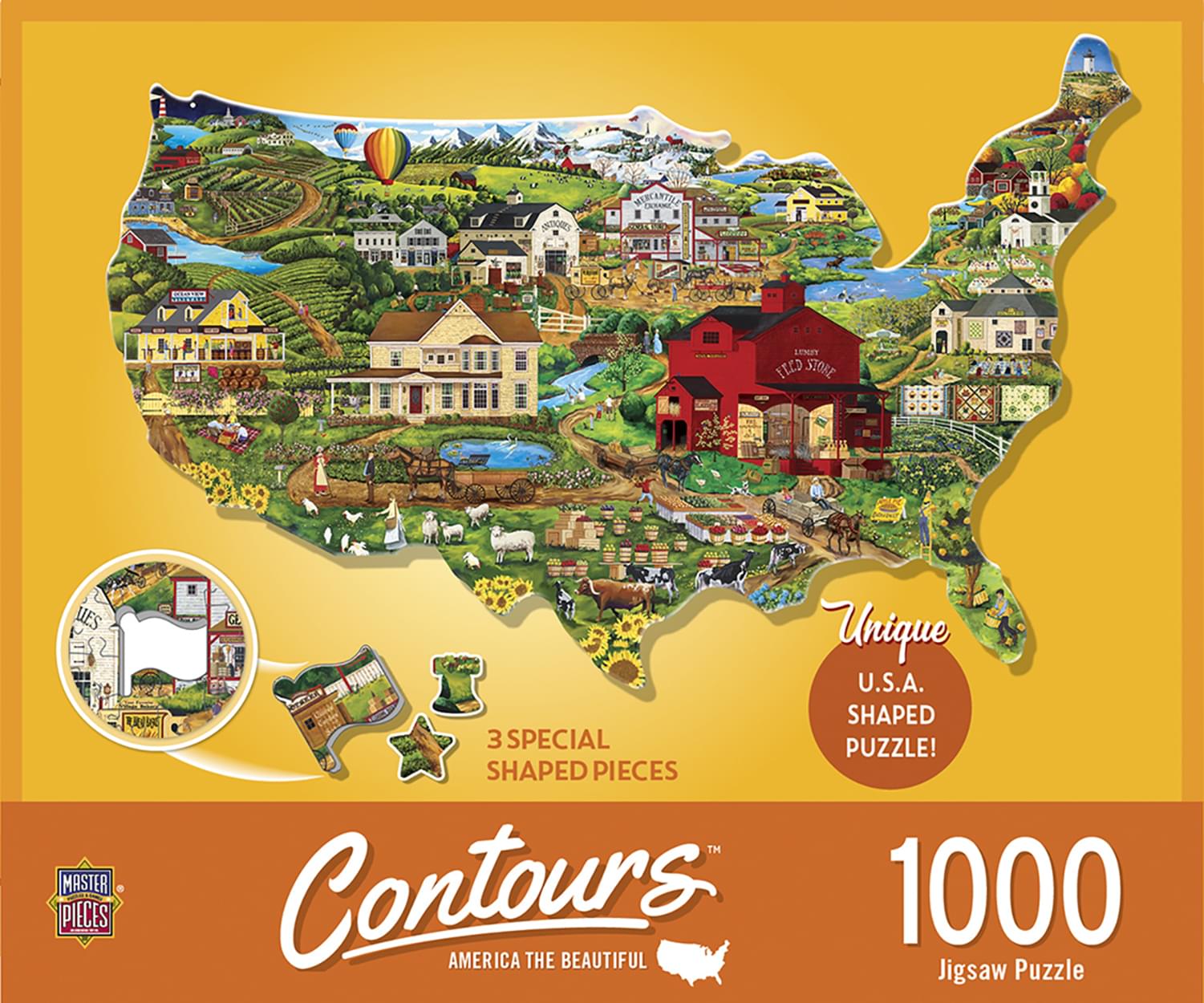 United States Shape 1000 Piece Jigsaw Puzzle Walmart Canada