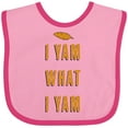 thumbnail image 3 of Inktastic Thanksgiving I Yam What I Yam Funny Boys or Girls Baby Bib, 3 of 4