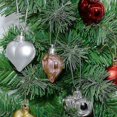thumbnail image 5 of 12pcs/box Heart Shaped Hanging Ball Decorative Plastic Christmas Room Baubles Ball Xmas Tree Ornament JikaixSilver, 5 of 5