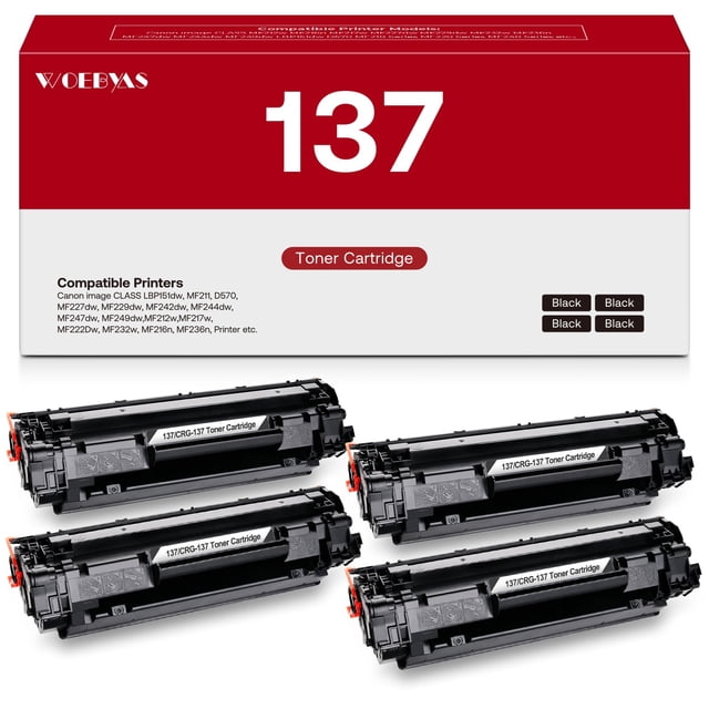 Cartucho de tóner WOEBYAS 137 negro para Canon imageCLASS D570