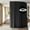 Black, variant on Ceiling Mounted Room Divider Curtain Track Set with Blackout Drape - Extra Wide Flexible Partition for Bedroom Privacy, Includes 1 Gray Panel & White Rail, 8.3 ft Wide x 7 ft High