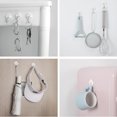 thumbnail image 6 of Adhesive Hook 20PCS White PlasticShaped Damage-Free Hanging Wall Hooks, 6 of 6