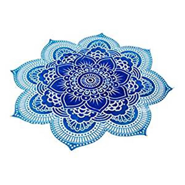 Flores Roundie Beach Throw Tapiz Hippy Boho Gypsy Algodón Mantel Toalla de playa Estera de yoga Cappa Methold JJ17138-01