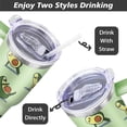 thumbnail image 4 of Avocado Gifts for Avocado Lovers, Avocado Gifts, Avocado Tumbler, Avocado Mug, Avocado Coffee Cup, Avocado Stuff, Birthday Gifts for Women Girls, 40oz Stainless Steel Tumbler with Lid and Straw, 4 of 6