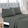 thumbnail image 2 of 9 Piece Comforter Set with Sheets Cal King - Sage Green & Grey Bedding - Modern Geometric Patchwork Bed in a Bag, 2 of 6