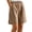 Khaki, variant on ByworldtasicNo Boundaries Wide Leg Cotton Shorts for Women Elastic High Waisted Pleated Casual Loose Bermuda Shorts