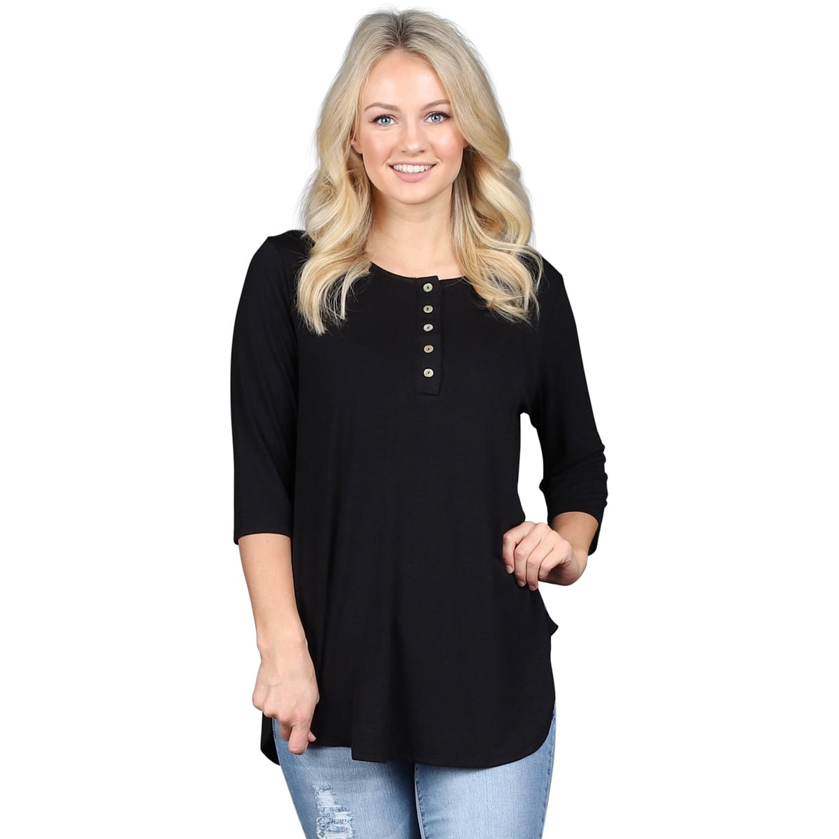 zenana-outfitters-plus-size-3-4-sleeve-button-tunic-walmart