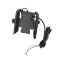 thumbnail image 3 of Soporte para teléfono de motocicleta, 5 V, 2,1 A, carga rápida por USB, 12 a 24 V, resistente al agua, giratorio 360°, antideslizante para motocicleta, 3 of 12