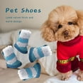 thumbnail image 3 of Pet Rain Snow Puppy Shoes Cold\-proof pet footwear Cold\-proof Cold\-Proof Anti\-Slip Pet Footwear blue 1, 3 of 9