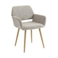 thumbnail image 3 of Lloyss Fabric Upholstered Home Office Task Chair with Open Back Desk Chair with Arms for Small Spaces Home Office Living Room Bedroom, 3 of 11