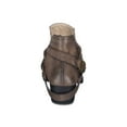 thumbnail image 2 of G.C. SHOES Womens Taupe Brown Cushioned Buckle Accent Elisa Block Heel Slip On Booties 10, 2 of 4