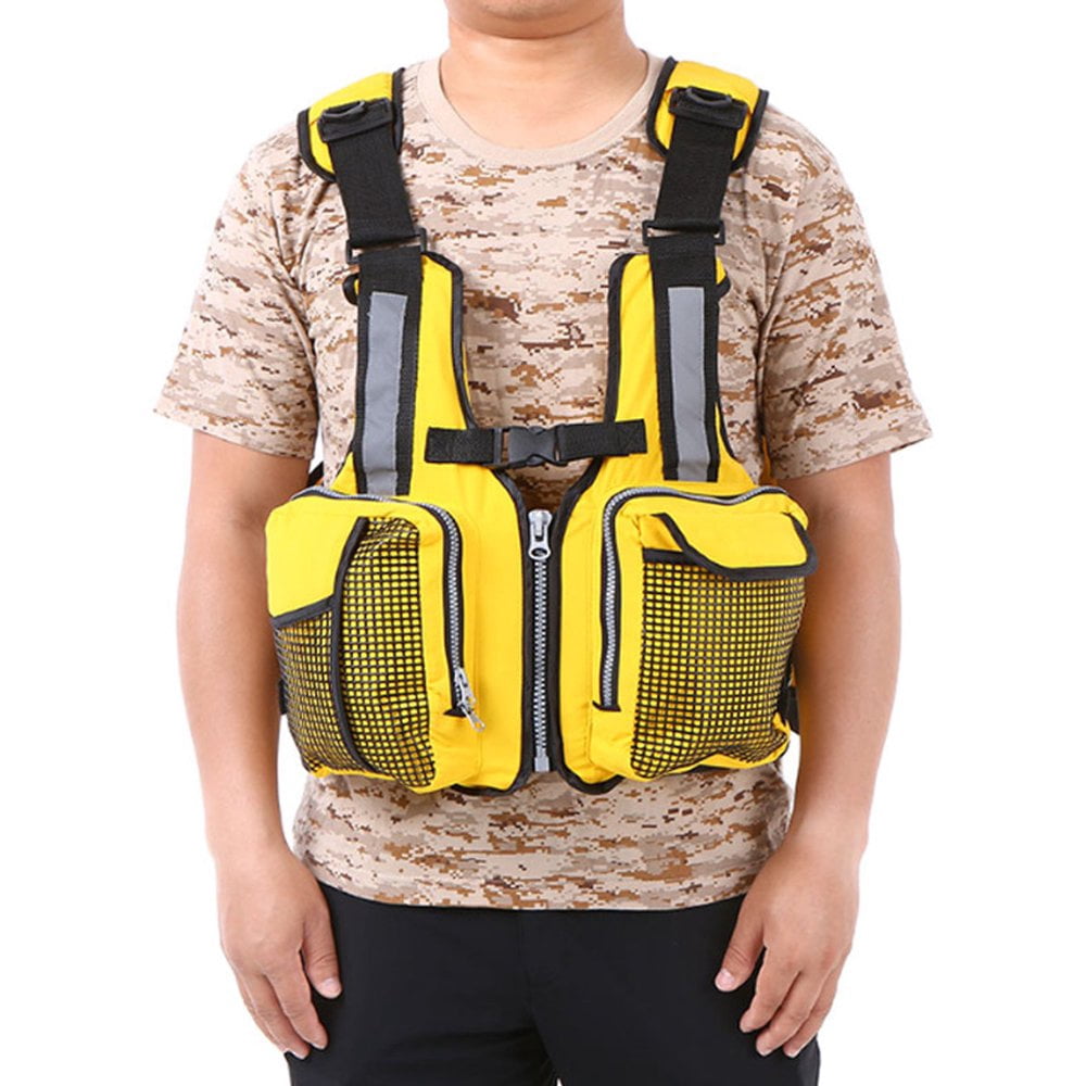 Gilet De Sauvetage Adulte LAANCOO - Flottabilité 70N, Taille Réglable, Poches Multiples, Sifflet