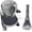 Grey, variant on 2PCS Car Detailing Brushes, Ultra Soft Bristles Dusting Brushes with Storage Rack, Curveball XL Synthetic Brushes, Covers Large Area Cleaning Tool for Inside or Outside Vehicles (Grey)