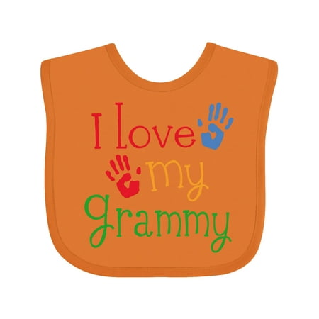 

Inktastic I Love My Grammy Gift Baby Boy or Baby Girl Bib