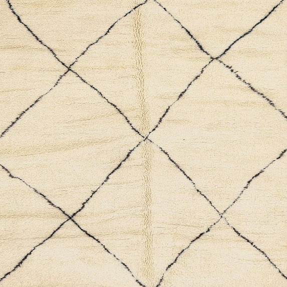Ahgly Company Indoor Square Abstract Golden Blonde Gold Solid Area Rugs, 7' Square