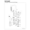thumbnail image 3 of Kingston FB754SP Americana Two-Handle 4-Hole 8" Centerset Kitchen Faucet with Side Sprayer in Black Stainless, 3 of 4