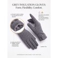 thumbnail image 5 of Gustave Womens Touchscreen Texting Gloves Winter Warm Thermal Fleece Lined Gloves Ladies Girls Windproof Driving Gloves, Gray, 5 of 8