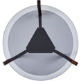 thumbnail image 2 of Aria Home 2 Tier Round Glass End Table Brown Smoke Modern Accent Furniture Stylings, 2 of 5