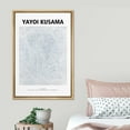 thumbnail image 3 of PixonSign Framed Canvas Print Wall Art Yayoi Kusama Pastel Blue Dot Landscape Abstract Shapes Illustration Fine Art Decorative Minimalist Relax/Calm for Living Room, Bedroom, Office - 16"x24" NATURAL, 3 of 5