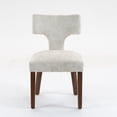 thumbnail image 6 of Mid Century Modern Dining Chairs Set of 2, Farmhouse Chenille Fabric Upholstered Accent Side Chair,Kitchen Chairs with Hardwood Frame, 6 of 11