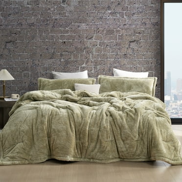 Coma Inducer The Original Plush - ® Oversized Comforter - Mossy Gray Queen